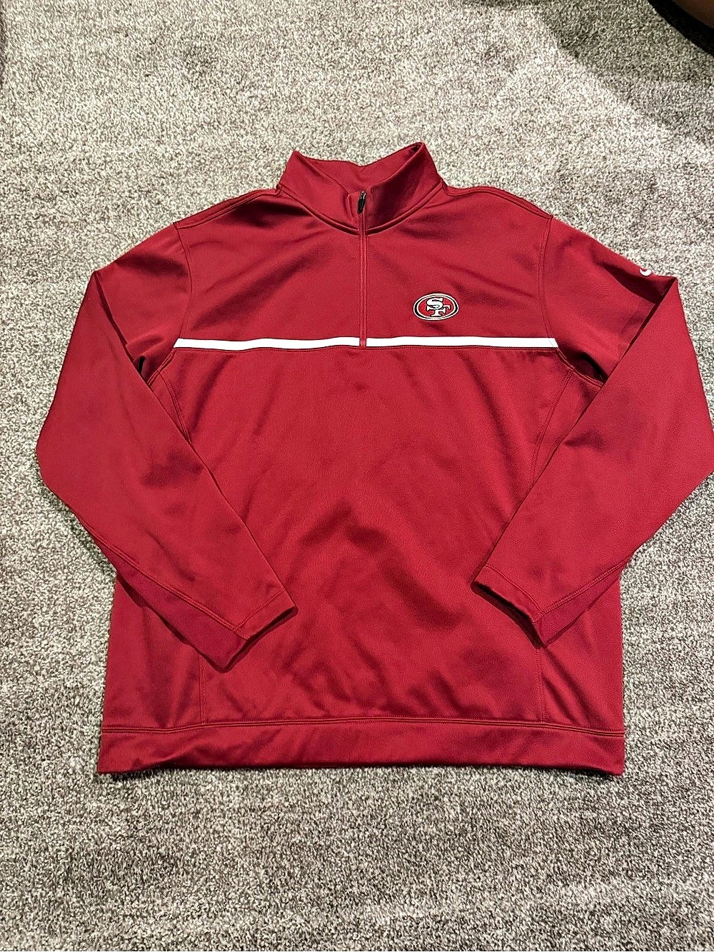 Nike Golf Tour Performance Therma-FIT San Francisco 49ers 1/4 Zip Pullover